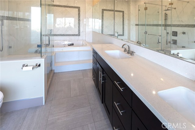 Master Bath with 2 person Jacuzzi tub and separate shower