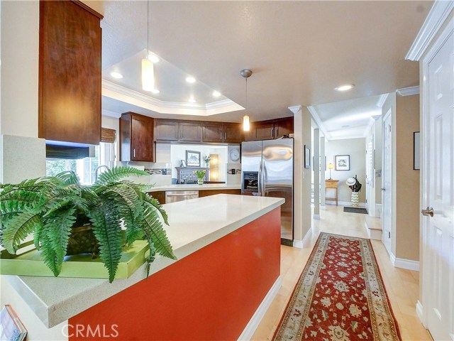 Large pantry and half bath opposite the kitchen.