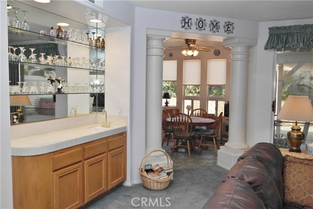 Classy Wet Bar In The Family Room To Enhance Your Entertaining.