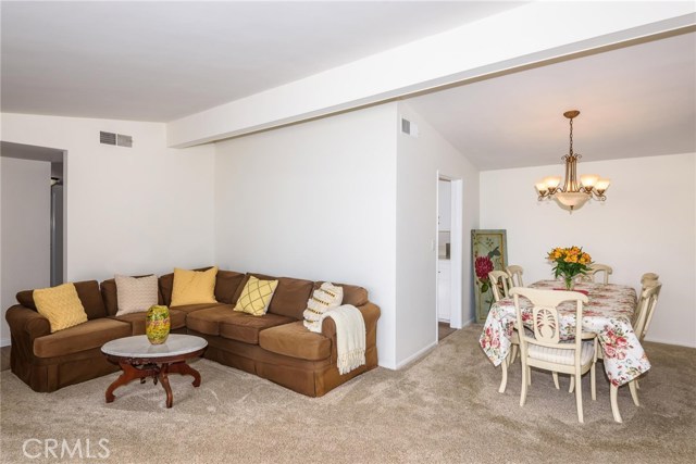 Living room and formal dining