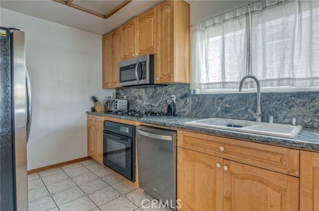Kitchen with granite counter tops