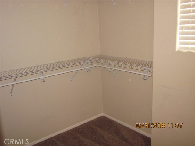 Corner of huge walk-in master closet.