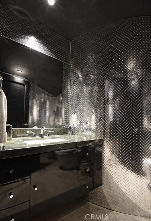 Powder Room in Entertainment Room