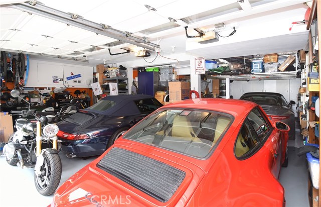 Extra deep garage can hold up to 5 vehicles