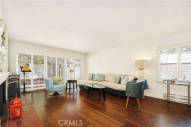 Living room has sliding door access to the back patio.