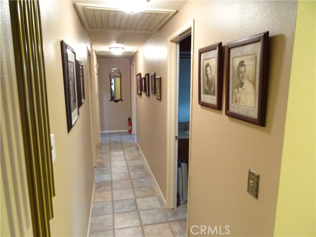 Hallway leading to three extra large bedrooms with lots of closet space