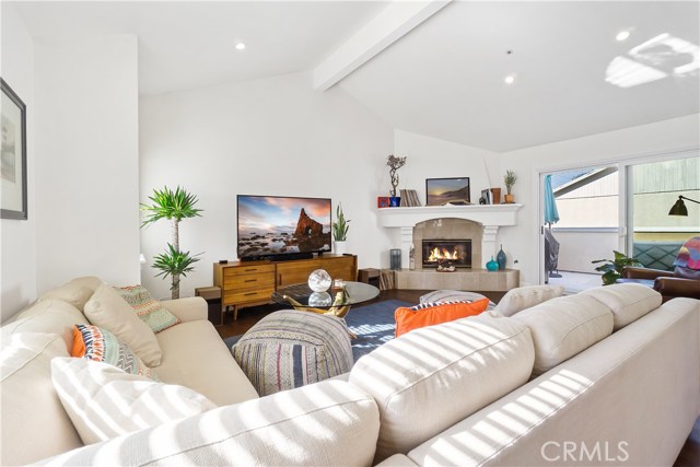 Outdoor living incorporates into the large living room