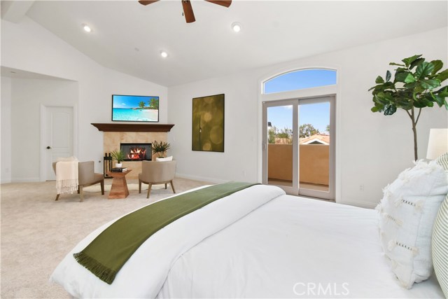 High ceilings on both floors...