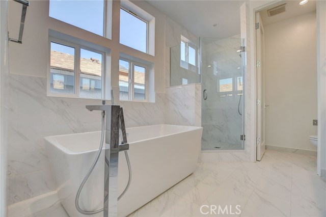 2nd Level . . . Master Bath soaking tub and shower