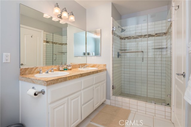 Master Bath with Double vanity and remodeled separate shower Master Bath with Double vanity and remodeled separate shower