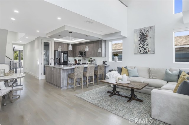 Open Concept Kitchen, Living, Dining Space