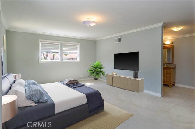 Virtually Staged Master Bedroom/Suite