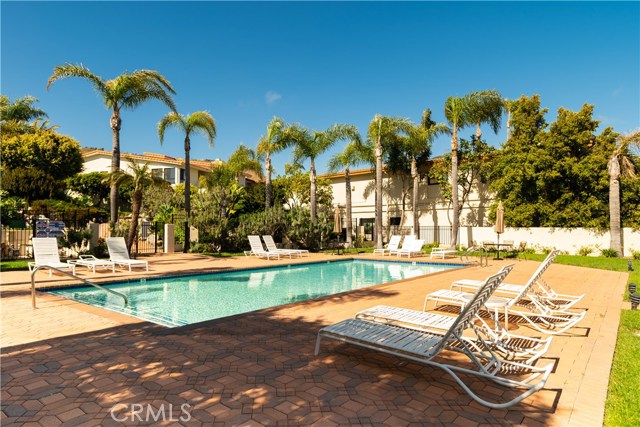 One of two community pools