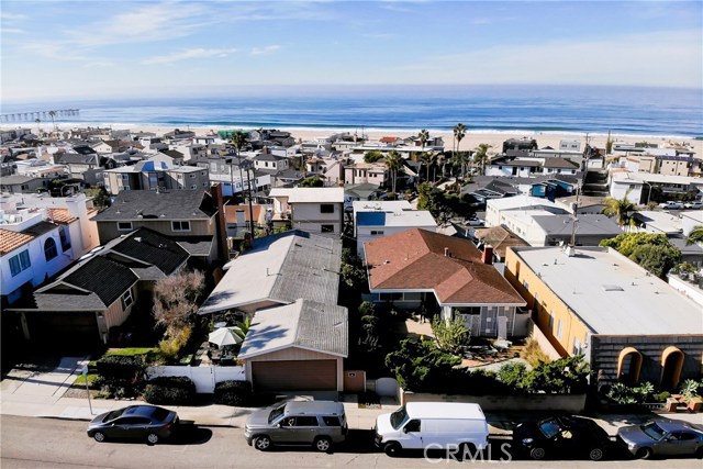 1965 Manhattan Ave, HB - Done aerial shot showing proximity to beach and ocean.