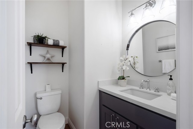 Upstairs Half Bathroom recently remodeled