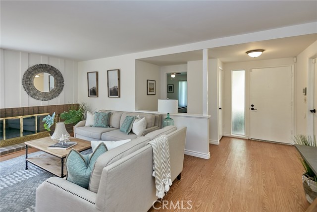 To the right of the front door is the Master Bedroom. Looks out to Mount Rose.