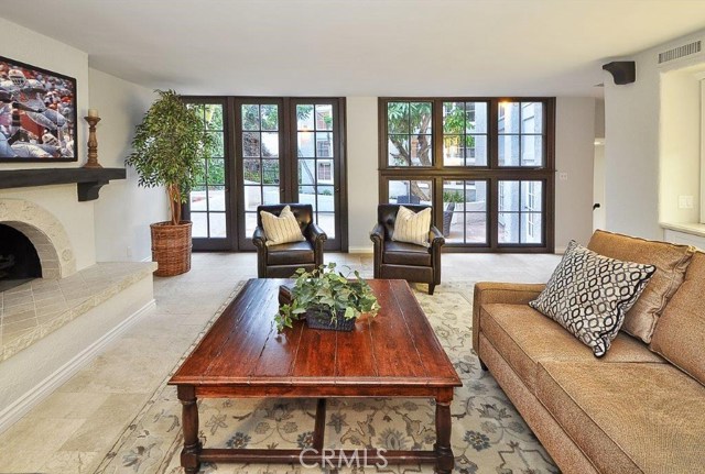 Family Room Opens to Center Courtyard