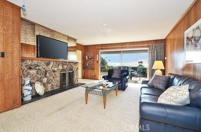 Family Room with Fireplace & Great View