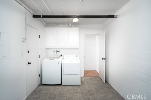 Laundry room.  Door on left is to garage.
