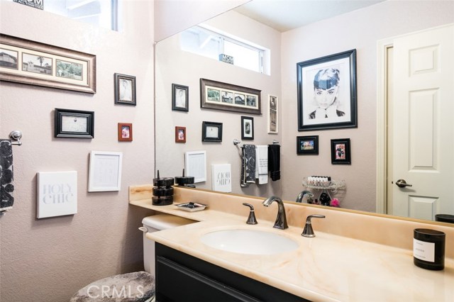 Upper level bath - powder room area Upper level bath - powder room area