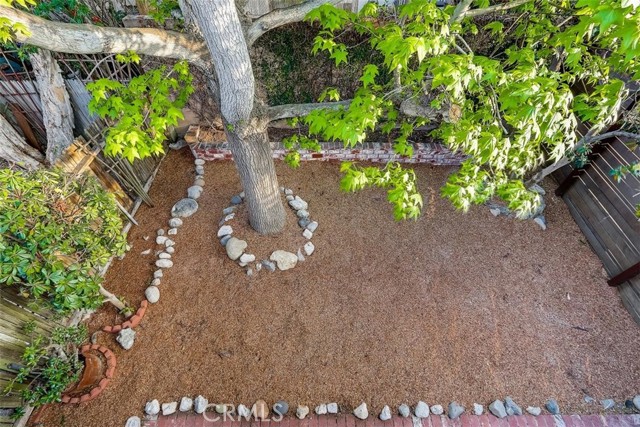 View from the balcony down to your back yard!