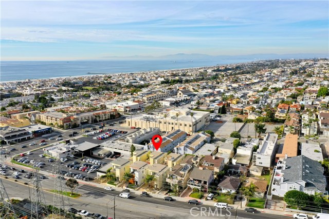 Approximately a half mile from the sand at Hermosa Beach