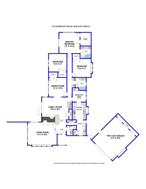 Home floor plan - does not reflect barn which provides over 1000 sq feet plus 3/4 bath.