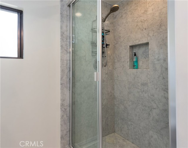 Marble shower.. primary bath