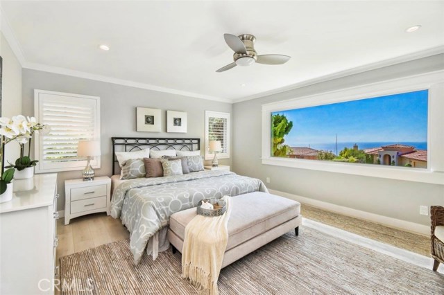 Master suite with a large picture window to enjoy the gorgeous ocean views!