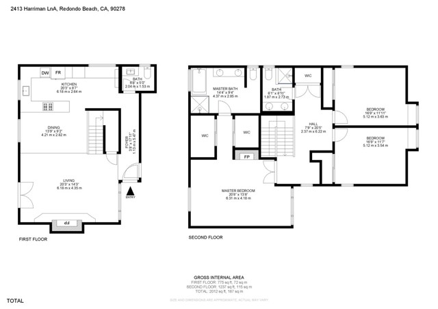2413 Harriman Lane, Redondo Beach, California 90278, 3 Bedrooms Bedrooms, ,1 BathroomBathrooms,Residential,Sold,Harriman,SB21054832