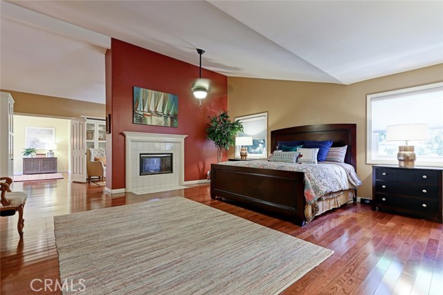 2nd Floor Master Bedroom Suite with Fireplace