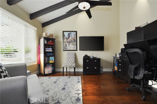 Downstairs room - cleverly utilized as an office.