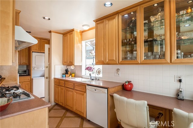 kitchen with built-ins and writing area..