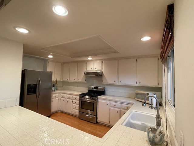 Kitchen with upgraded stainless steel appliances