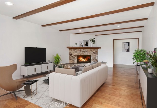 Virtually Staged Living Room