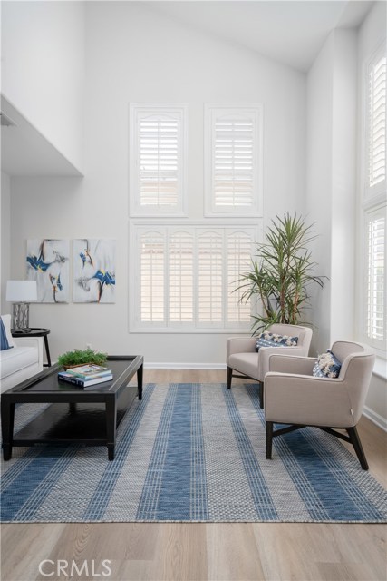 High volume 2 story windows in living room...southern exposure.