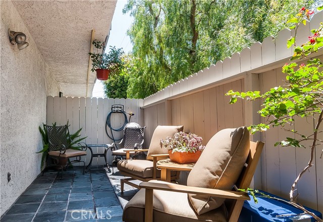 Private Patio, Slate Tile Private Patio, Slate Tile