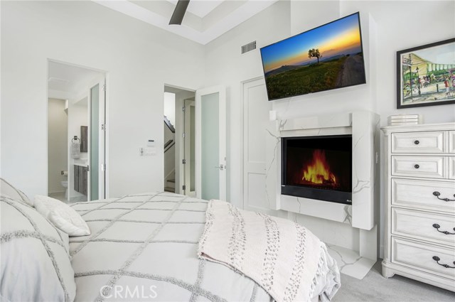 2nd Floor Master bedroom with Fireplace