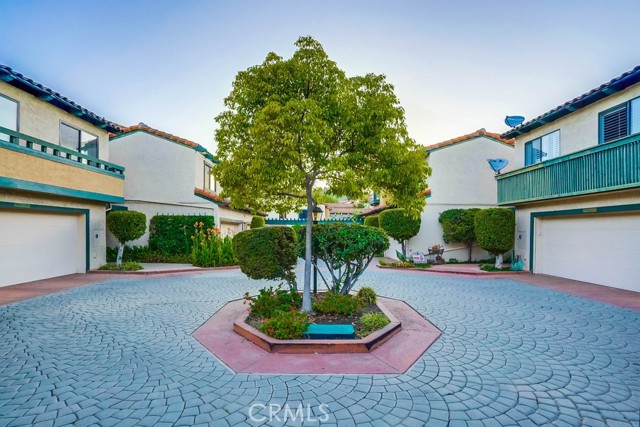 private courtyards and garage

