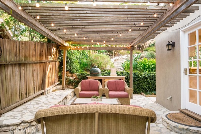 Side Patio for Entertaining and Enjoying a Morning Cup of Coffee