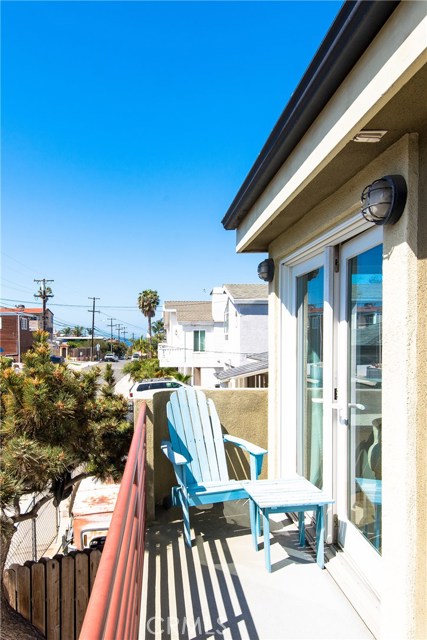 Private deck off master bedroom offers ocean views.