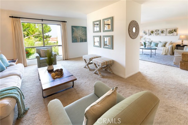 Family Room with Living Room on the right.