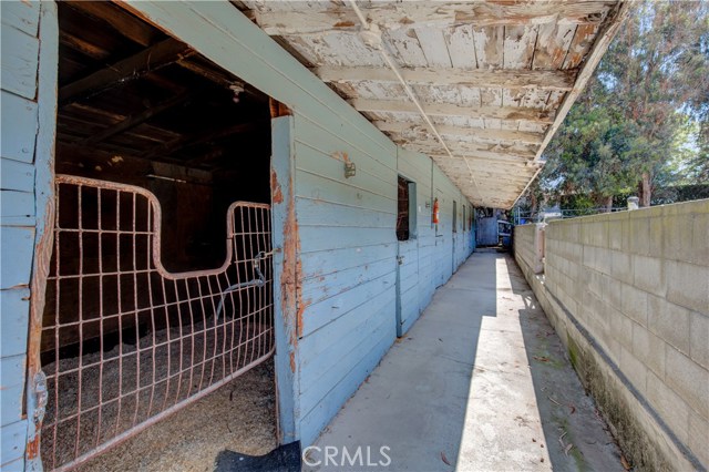 Stalls on the arena side of the property.