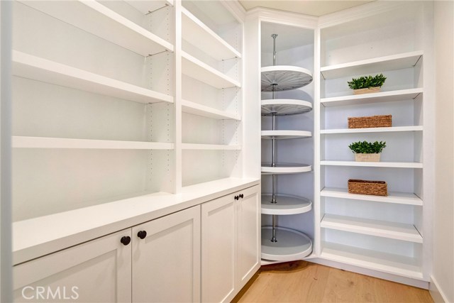 To-die-for chef's pantry with Lazy Susan and room for EVERYTHING!