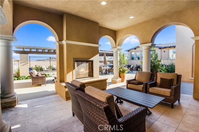 Outdoor seating area at Clubhouse