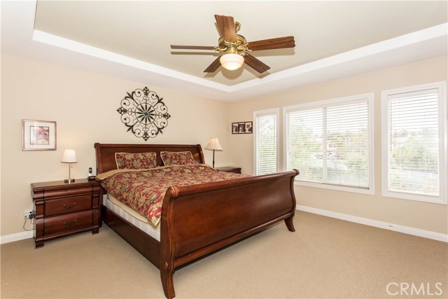 Light and Bright Master Bedroom with Recessed Ceiling