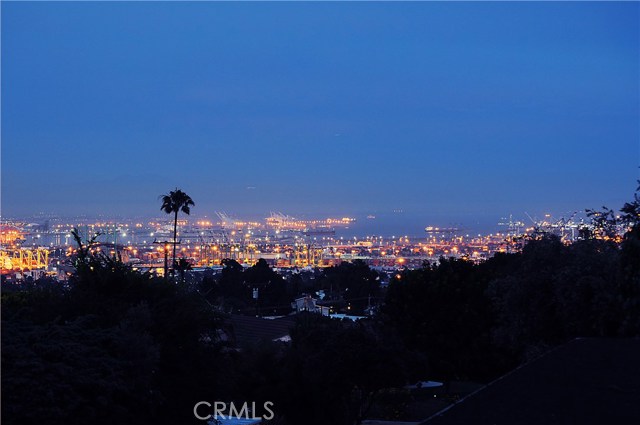 Evening view looking towards the ocean
