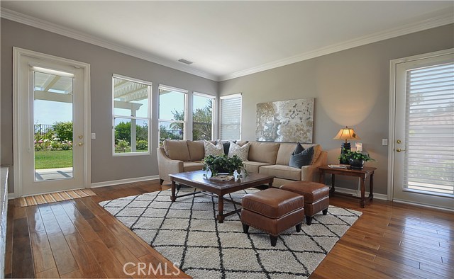 Family Room Opens to the Backyard