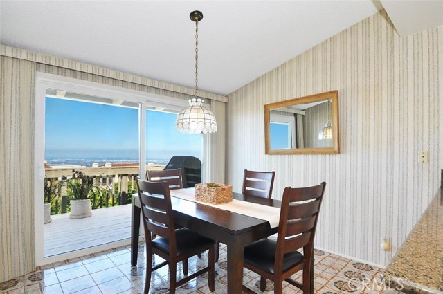 Breakfast Nook Opens to the Large Deck