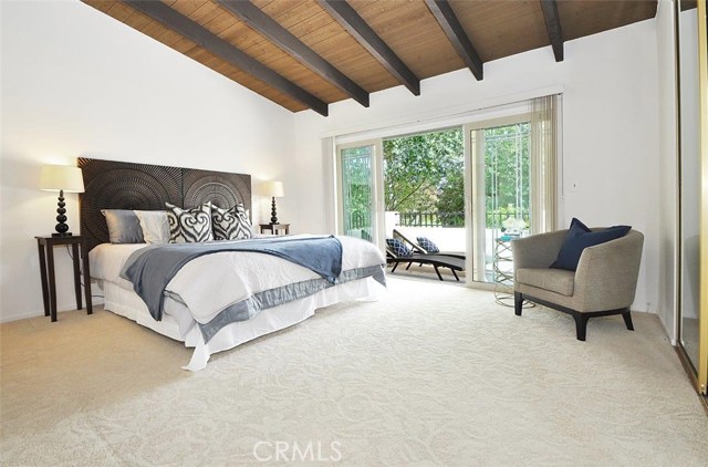 Master Bedroom Opens to Enclosed Patio
